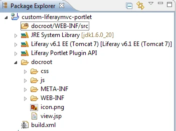 Creating custom Liferay MVC portlet - Project structure Creating custom Liferay MVC portlet - Project structure